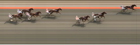 Målfoto for løp 2 på bane BJ den 13.09.2020