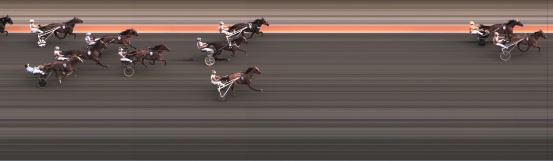 Målfoto for løp 2 på bane BJ den 10.08.2021