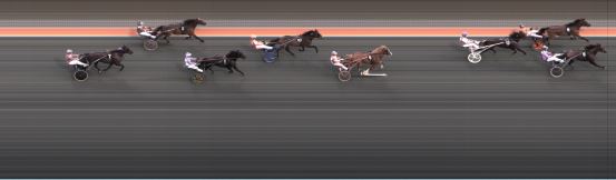 Målfoto for løp 6 på bane BJ den 10.08.2021