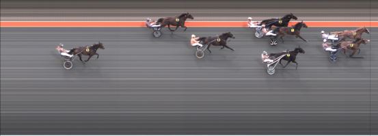 Målfoto for løp 1 på bane BJ den 13.11.2021