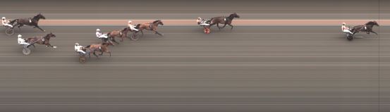 Målfoto for løp 6 på bane BJ den 13.08.2023