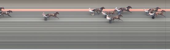 Målfoto for løp 1 på bane BJ den 08.09.2024