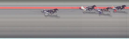 Målfoto for løp 1 på bane BJ den 14.12.2024