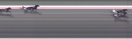 Målfoto for løp 1 på bane BJ den 08.01.2025