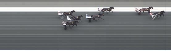 Målfoto for løp 1 på bane BJ den 09.01.2025