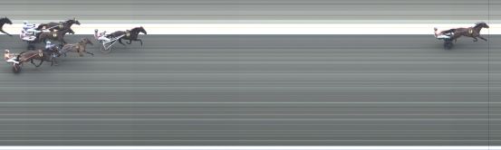 Målfoto for løp 1 på bane BJ den 22.01.2025