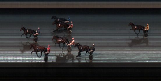 Målfoto for løp 2 på bane BT den 23.03.2014