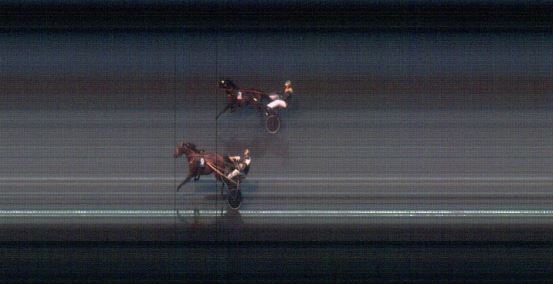 Målfoto for løp 2 på bane BT den 27.09.2018