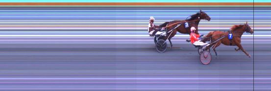 Målfoto for løp 2 på bane DR den 16.03.2019