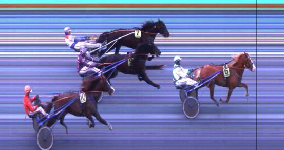 Målfoto for løp 9 på bane DR den 16.03.2019