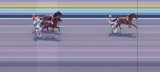 Målfoto for løp 3 på bane DR den 04.04.2019