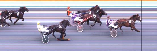 Målfoto for løp 5 på bane DR den 27.04.2019