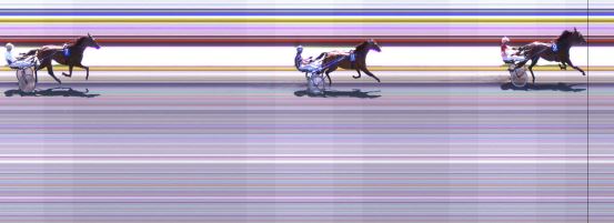 Målfoto for løp 2 på bane DR den 27.06.2019