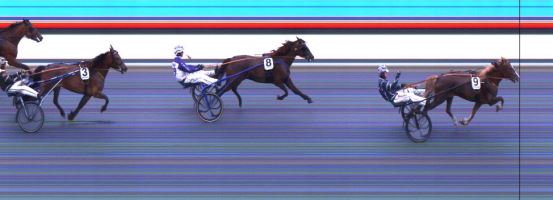 Målfoto for løp 5 på bane DR den 10.08.2019