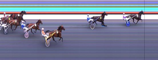 Målfoto for løp 1 på bane DR den 22.08.2019