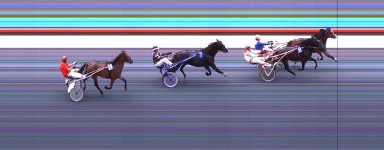 Målfoto for løp 2 på bane DR den 22.08.2019