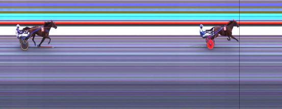 Målfoto for løp 3 på bane DR den 22.08.2019