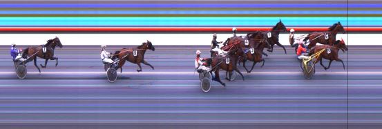 Målfoto for løp 5 på bane DR den 22.08.2019