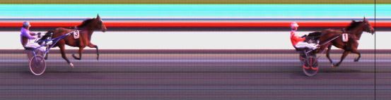 Målfoto for løp 7 på bane DR den 01.09.2019