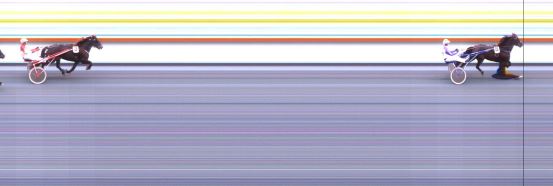 Målfoto for løp 1 på bane DR den 26.09.2019