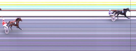 Målfoto for løp 2 på bane DR den 10.10.2019