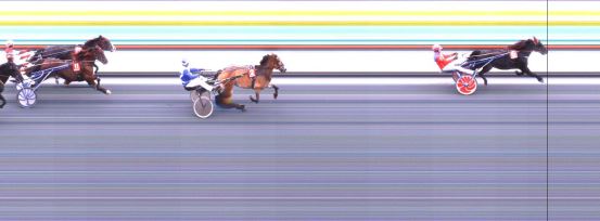 Målfoto for løp 3 på bane DR den 10.10.2019