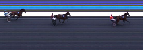 Målfoto for løp 2 på bane DR den 24.10.2019