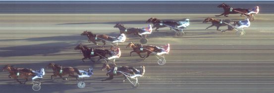 Målfoto for løp 4 på bane FO den 14.01.2014