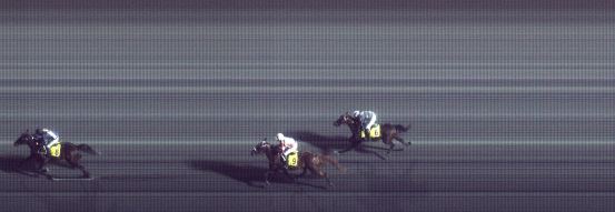 Målfoto for løp 9 på bane FO den 14.04.2015