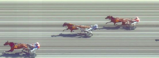 Målfoto for løp 1 på bane FO den 21.07.2015