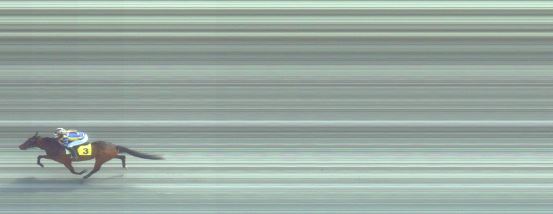 Målfoto for løp 1 på bane FO den 07.05.2016