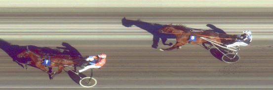 Målfoto for løp 2 på bane FO den 05.07.2016