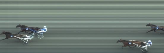 Målfoto for løp 2 på bane FO den 10.02.2018