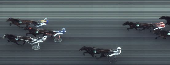 Målfoto for løp 4 på bane FO den 10.02.2018