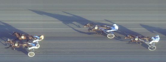 Målfoto for løp 1 på bane FO den 27.03.2018