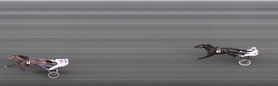 Målfoto for løp 1 på bane FO den 14.04.2018