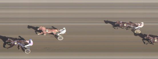 Målfoto for løp 1 på bane FO den 05.06.2018