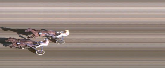 Målfoto for løp 2 på bane FO den 07.08.2018