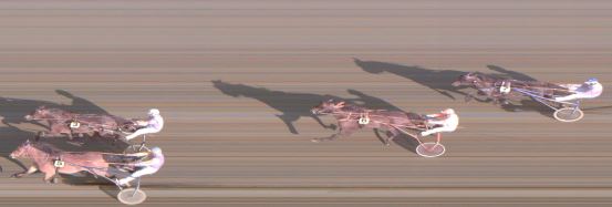 Målfoto for løp 1 på bane FO den 14.08.2018