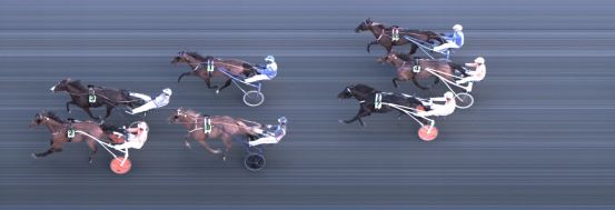 Målfoto for løp 9 på bane FO den 15.09.2018