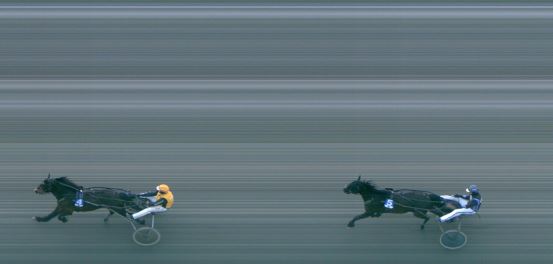 Målfoto for løp 2 på bane FO den 02.04.2019