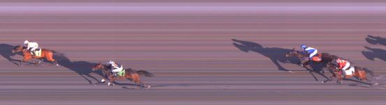 Målfoto for løp 1 på bane FO den 16.04.2019