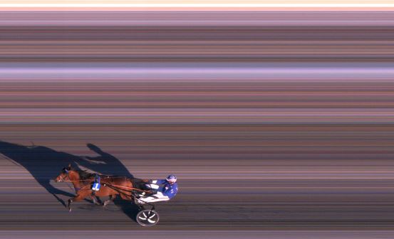 Målfoto for løp 2 på bane FO den 23.04.2019