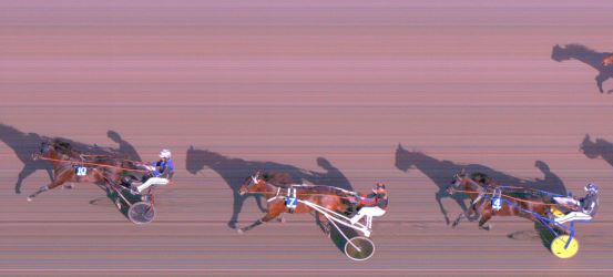 Målfoto for løp 2 på bane FO den 02.07.2019