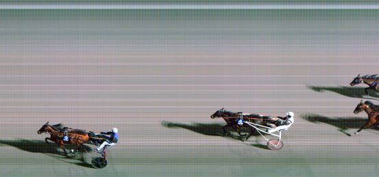 Målfoto for løp 2 på bane FO den 25.02.2020