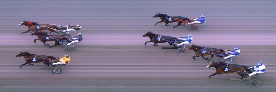 Målfoto for løp 2 på bane FO den 06.06.2020