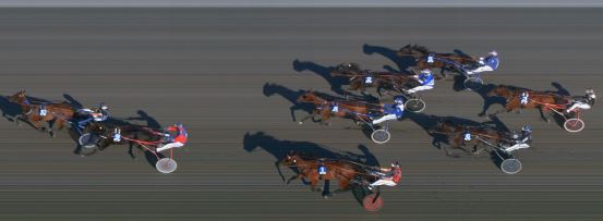 Målfoto for løp 2 på bane FO den 16.06.2020