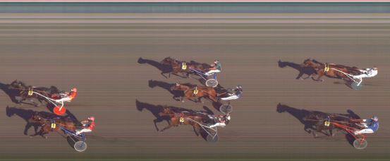 Målfoto for løp 1 på bane FO den 23.06.2020