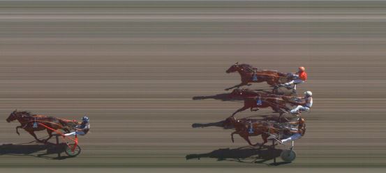 Målfoto for løp 2 på bane FO den 15.08.2020