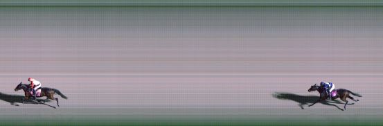 Målfoto for løp 2 på bane FO den 20.10.2020